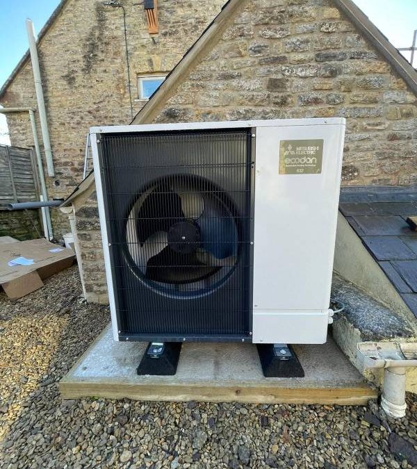 11.2 Kw Air Source Heat Pump installation, Shepton Mallet
