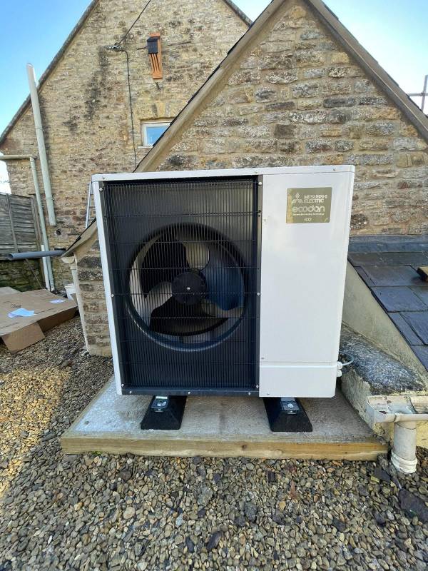 11.2 Kw Air Source Heat Pump installation, Shepton Mallet
